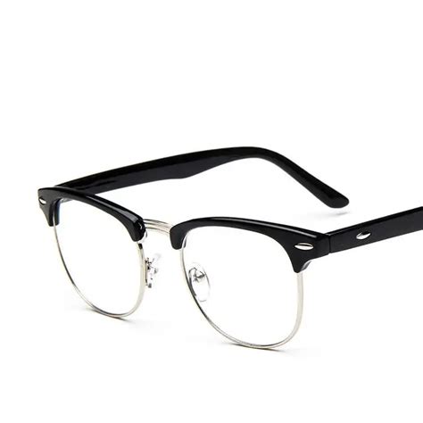 Glass Frames For Men Retro 2017 Brand Korean Style Metal Eyeglass Frames For Man Women Half