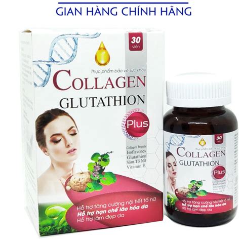 Collagen Glutathion Plus Giúp Làm đẹp Datăng Cường Nội Tiết Tố Nữ Hạn