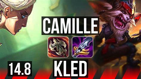 CAMILLE Vs KLED TOP 7 Solo Kills 66 Winrate KR Master 14 8