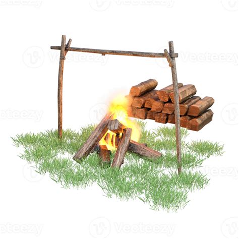 Camp Fire Isolated 3d 27504378 Png