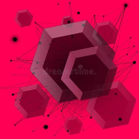 Abstract Background With Geometric Shapes Stock Vector Illustration