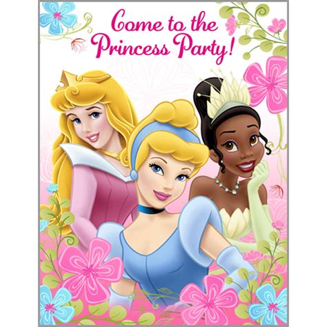 Disney Princess Party Invitations and Cards | Birthday Girls Wikii