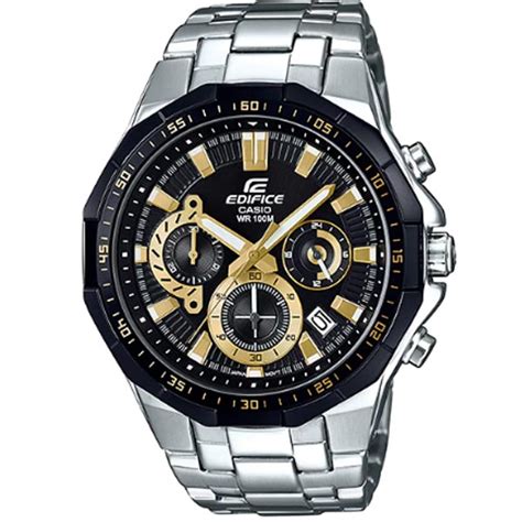 Đồng Hồ Nam Casio Edifice EFR 554D 1A9V Dây Kim Loại Gờ Mạ Ion Màu