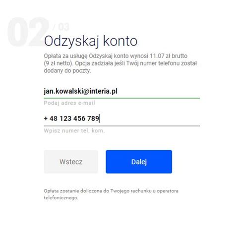 Co zrobić aby otrzymać nowe hasło w SMS ie Pomoc Poczta w INTERIA PL