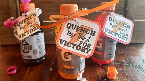 Quench Your Thirst for Victory Gatorade Team Treat Tags - Etsy