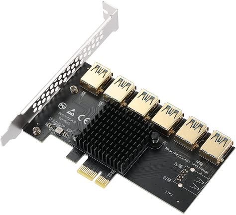 Tobo Pci Express Multiplier Riser Card Pcie 1 To 6 Pci Express 16x