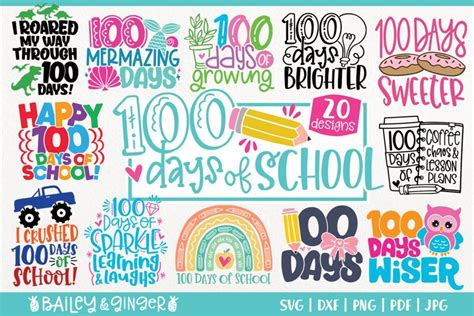 Prints Home Décor Funny Teacher Svg 100 Days In The Books Svg Teacher