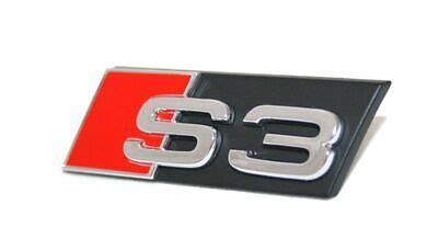 Original Audi S3 Badge Black Logo Grille Emblem Black Edition Lettering A3 8P 8V | eBay