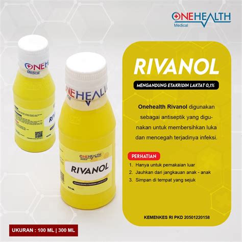 Rivanol Onehealth Cairan Pembersih Luka Antiseptik Alkohol Antiseptic