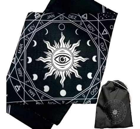 Toalha Para Tarot Astrológica Brinde Bolsa P Tarô Taro Nf