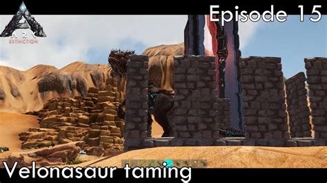 Velonasaur Taming Ark Survival Evolved Extinction Ep15 Youtube