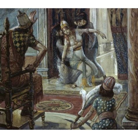 Esther Before Ahasuerus James J Tissot 1836 1902 French Jewish Museum New York Poster