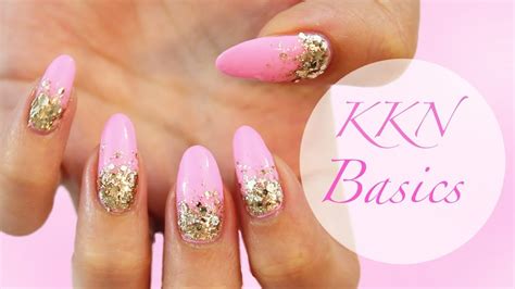 Kkn Basics Reverse Glitter Gradient Nail Design Youtube