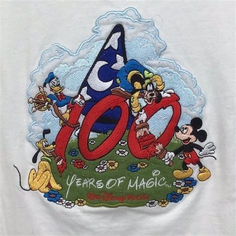 Walt Disney LG 100 Years of Magic Vintage T Shirt Sho… - Gem