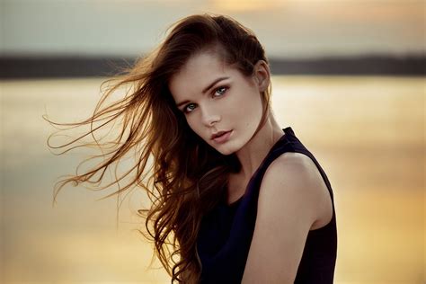 Face Sunlight Women Model Portrait Sunset Long Hair Photography