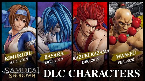 Samurai Shodown reveals DLC characters Basara, Kazuki Kazama, and Wan-Fu