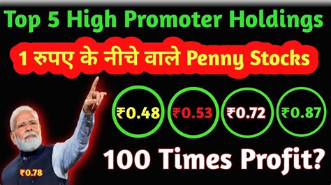 Top 5 Penny Stocks Below 1 Rupee Under 1 Rs Penny Stock Penny Stock