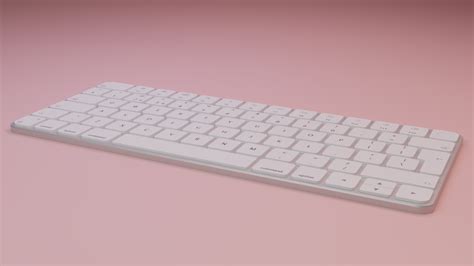 keyboard side view | CGTrader