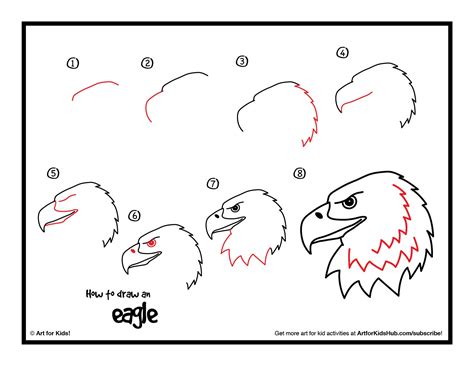 draw  eagle step  step warehouse  ideas