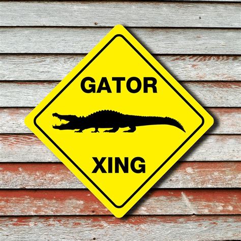 GATOR CROSSING Funny Novelty Crossing Sign | Etsy