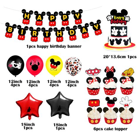 Buy LA FIESTA Mickey Mouse Birthday Decorations Mickey Mouse Party