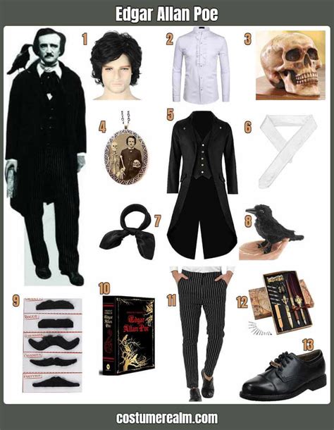 How To Dress Like Dress Like Edgar Allan Poe Guide For Cosplay & Halloween