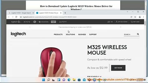 Download & Update Logitech M325 Wireless Mouse Driver for Windows 11/10 ...