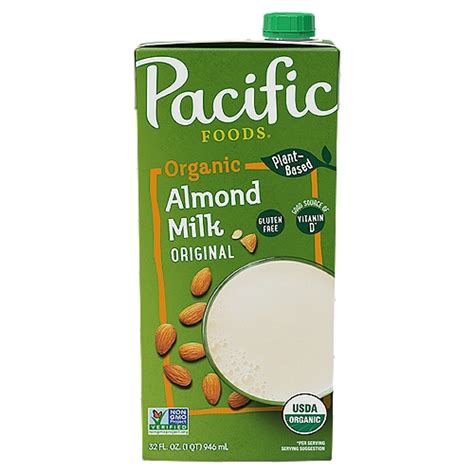 Pacific Foods Organic Original Almond Plant Based Beverage 32 Fl Oz