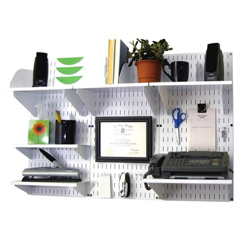 Wall Control Office Organizer Unit Wall Mounted Office Desk Storage and ...