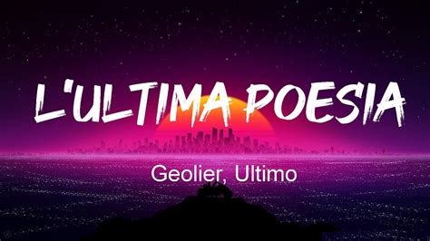 Geolier Ultimo L ULTIMA POESIA Lyrics Mix CENERE Snooze YouTube