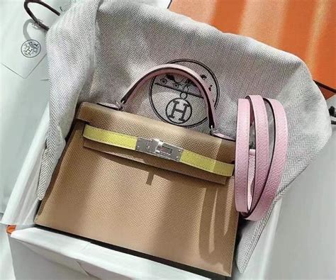 Hermes Mini Kelly Ii Hss Epsom M Chai R Lime X Mauve Sylvestre