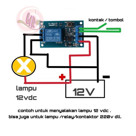 Promo Latching Flip Flop Relay V On Off Relay Dengan Satu Push Button