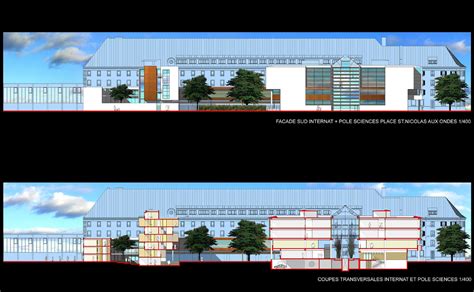 Mongiello Plisson Lycée Jean Rostand Strasbourg Plans