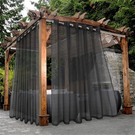 Amazon Bonzer Outdoor Sheer Curtains For Patio Waterproof