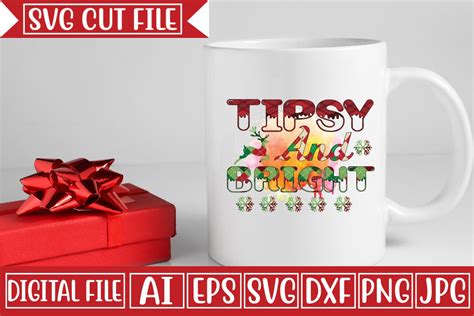 Tipsy And Bright Svg Design Graphic By Craftzone Creative Fabrica