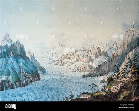 Ice mountain painting hi-res stock photography and images - Alamy