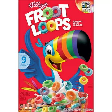 Kelloggs ケロッグ ブレックファースト シリアル フルーツループ 286g 10 1oz Froot Loops