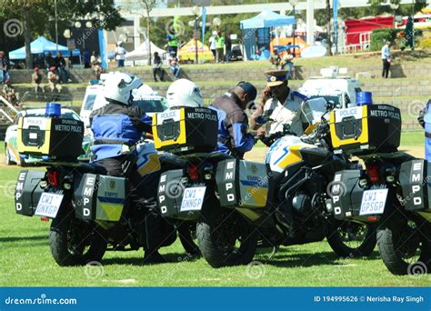 South African Traffic Police Motorbikes Editorial Photo - Image of ...