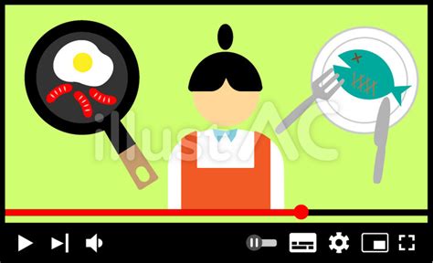 料理動画イラスト - No: 22216765｜無料イラスト・フリー素材なら「イラストAC」