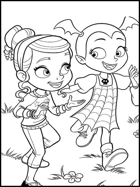 Vampirina Coloring Pages. Printable coloring pages for kids