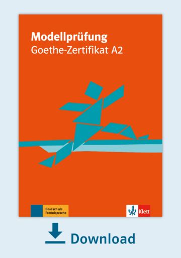 Modellpr Fung Goethe Zertifikat A Pdf Mit Audio Dateien Klett