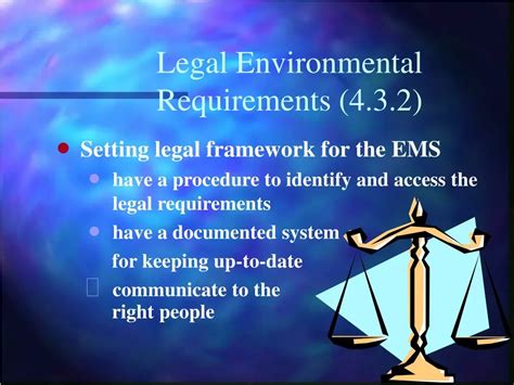 Ppt Legal Environmental Requirements 4 3 2 Powerpoint Presentation