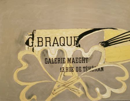 Gravure De Georges Braque Oiseaux En Vol Sur Amorosart