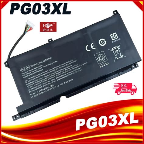 11 55V 52 5Wh PG03XL Battery For Hp Pavilion 15 DK 15 DK0125TX HSTNN