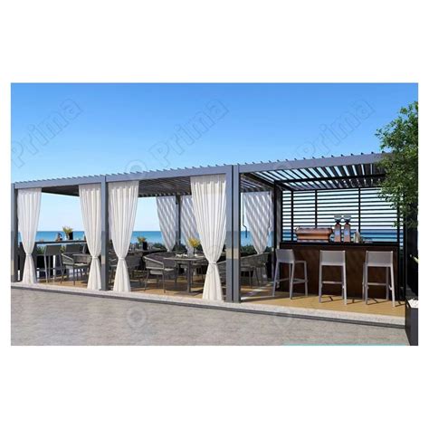 Prima Motorized Waterproof Pergola Canopy Pergola Bioclimatica Aluminium Pour Pergola Louver