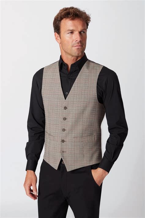 Brook Taverner Emilio Check Waistcoat 1726 Burlington Uniforms