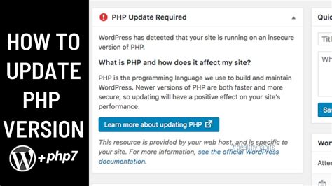 Php Update Required How To Update Php Version In Cpanel Wordpress