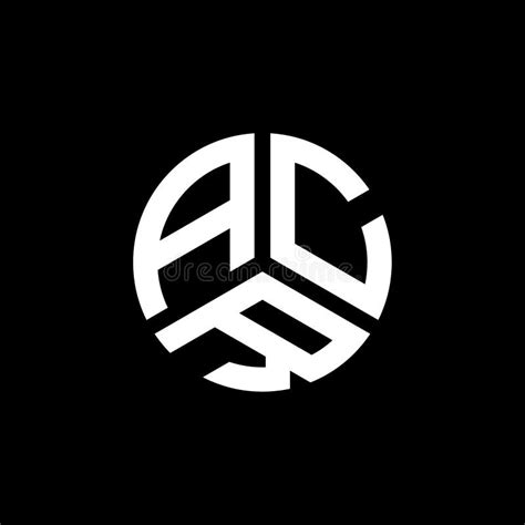 Diseño Del Logotipo De La Letra Acr En Fondo Blanco Concepto Del