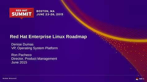 Red Hat Enterprise Linux Roadmap