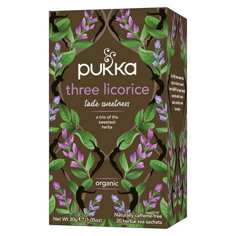 Pukka Herbs Organic Three Licorice Tea 20 Tea Bags Healthylife